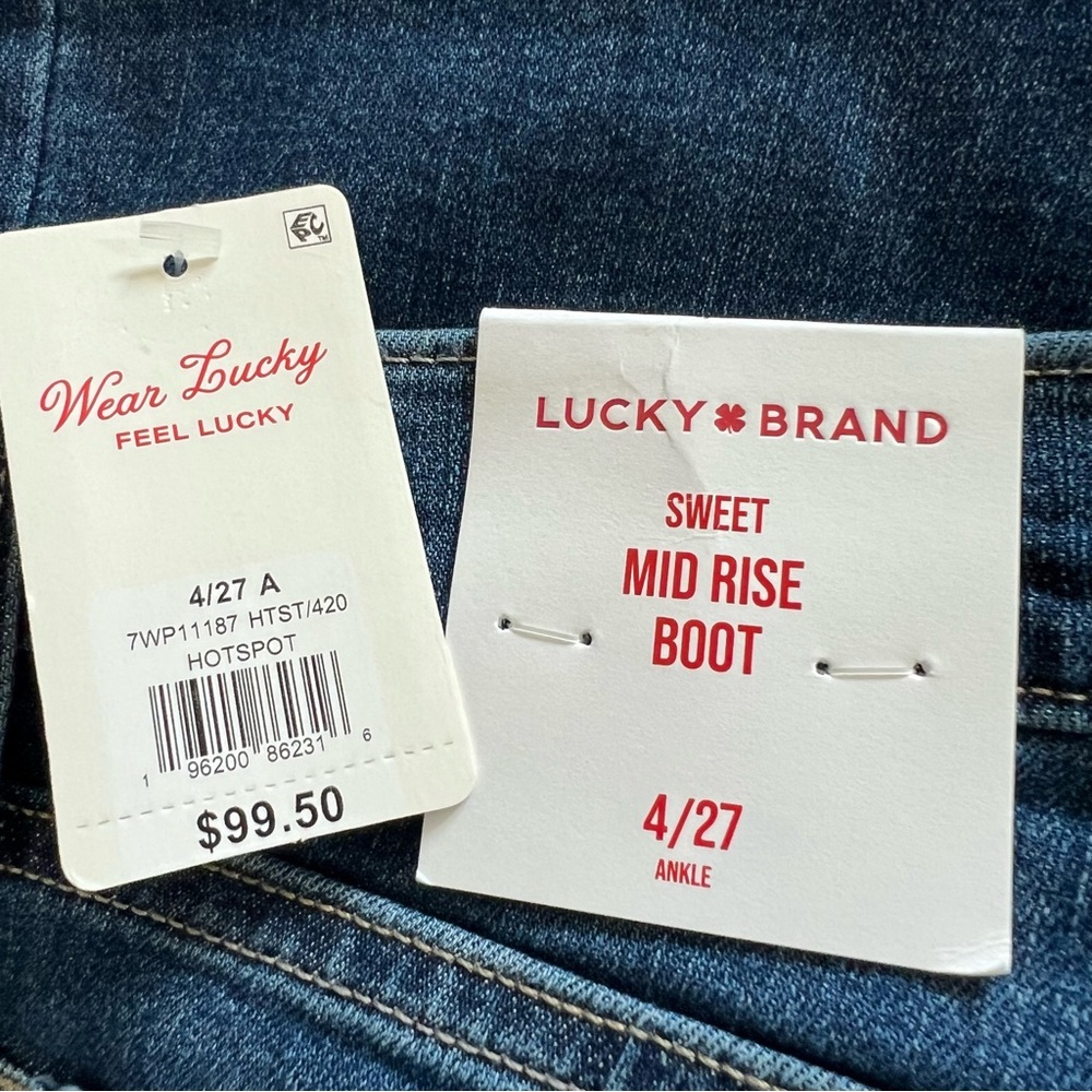 Lucky Brand Sweet Mid Bootcut Jeans Size 4/27 Ankle Hotspot NWT - Picture 6 of 11